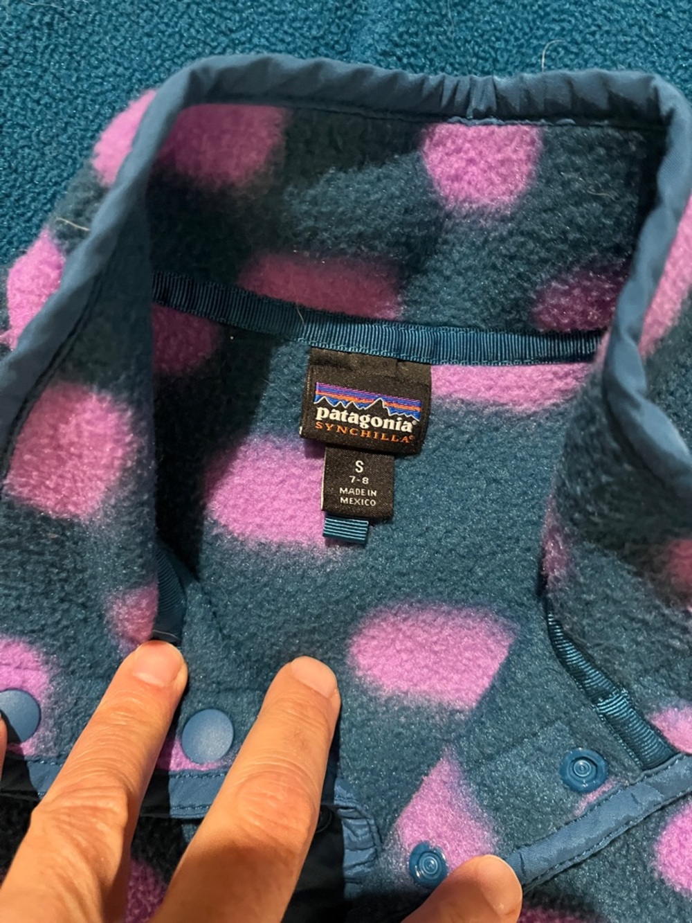 Two (2) boys girls Patagonia Fleece child toddler synchilla sweatshirt Jacket S - Picture 3 of 5